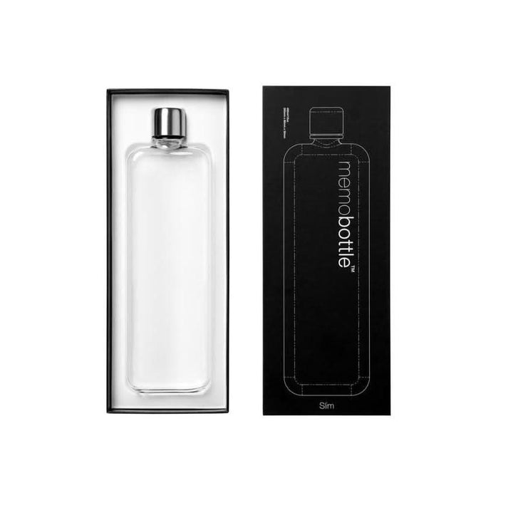 Slim Memobottle Flat Water Bottle - Bayte