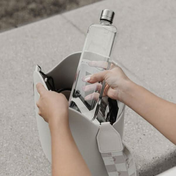 Slim Memobottle Flat Water Bottle - Bayte